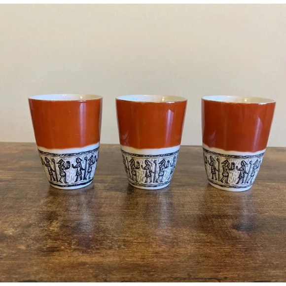 Set of 3 Narumi Fine China Cups Japan 3 1/8" H x 2 1/4" D Sake Cup - Picture 1 of 5